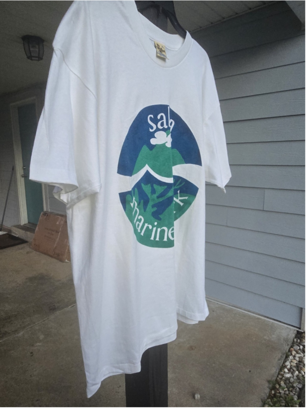 Vintage Saba Marine Park T Shirt XL White America Project Gilt Edged Single... - Picture 4 of 12